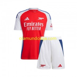 Camisola Arsenal Criança Equipamento Primeiro 2024-2025 Manga Curta